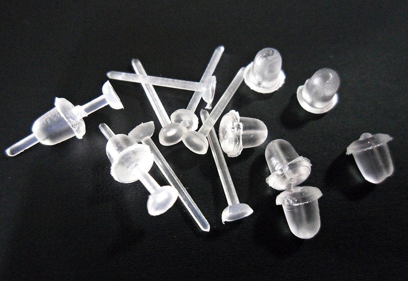 YOYOSTORE 3mm Invisible Plastic Earrings Blank Pins Stud Tiny Head Findings DIY Supplies (100 pieces/50 Pairs) - NewNest Australia