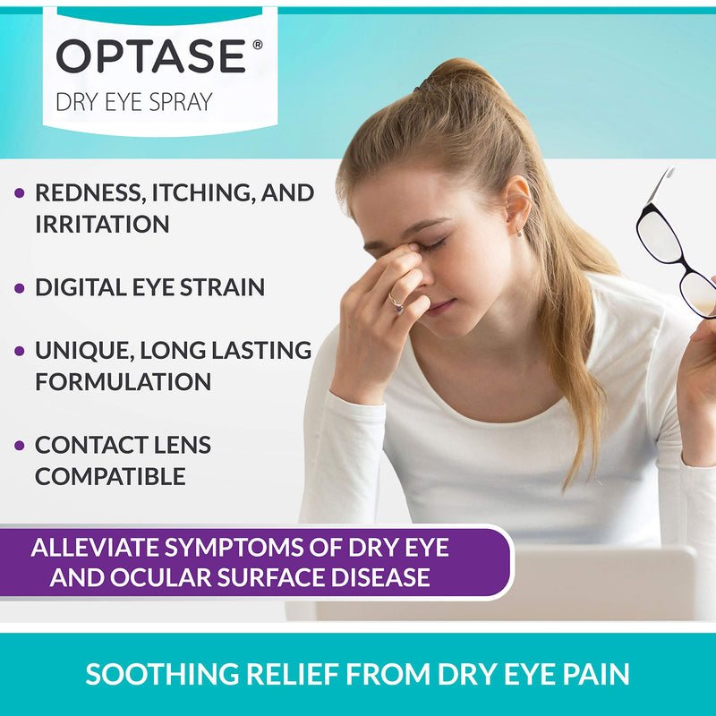 Optase Dry Eye Spray – A Preservative and Phosphate Free Dry Eye Spray for Irritated Eyes and Eyelids - 300 Doses - 17ml - NewNest Australia