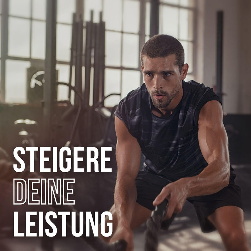Wfn Approved Creatine Caps - Creapure - 180 Creatine Capsules - High Dose Giga Caps - Pure Creatine Monohydrate - Vegan - 60 Servings - No Additives - Made In Germany - Externally Laboratory Tested - NewNest Australia