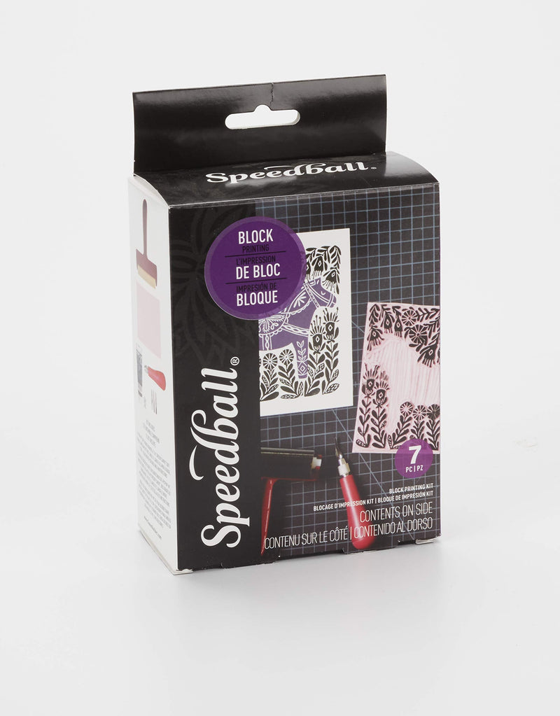 Speedball Super Value Block Printing Starter Kit – Includes Ink, Brayer, Lino Handle and Cutters, Speedy-Carve - NewNest Australia