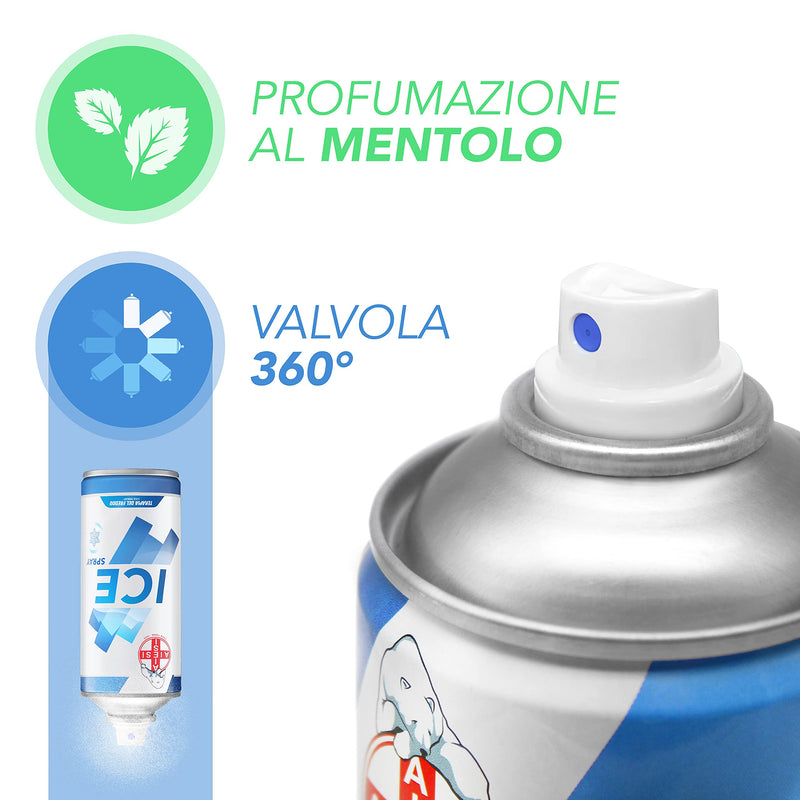 AIESI® Cold Spray with Mmentol 400 ml Can Ice Spray, Made in Italy - NewNest Australia