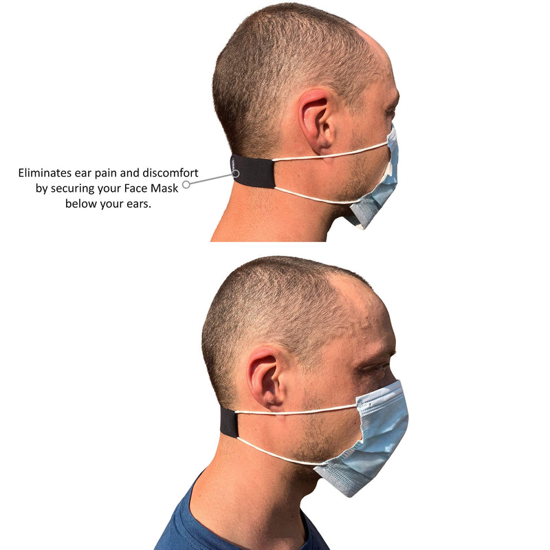 URSA Maskies: Soft, Light, Stretchy & Comfortable Face Mask Ear Savers. Premium Quality Fabric with Strong Adjustable Low-Profile Hook Tape. Made in The UK - NewNest Australia