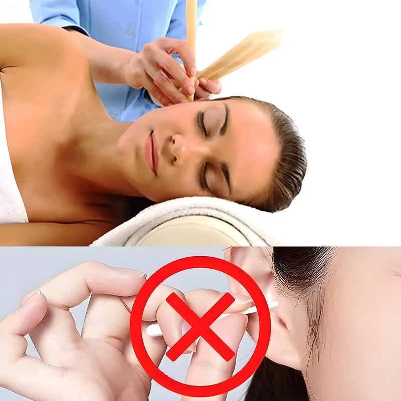 Retoo Ear Candles For Cleaning, Pack Of 16, Ear Candles, Beeswax Ear Candles With Safety Filter, Beeswax, Earwax, Hollow Taper Candles With 16 Protective Discs, For Relaxing And Cleaning - NewNest Australia