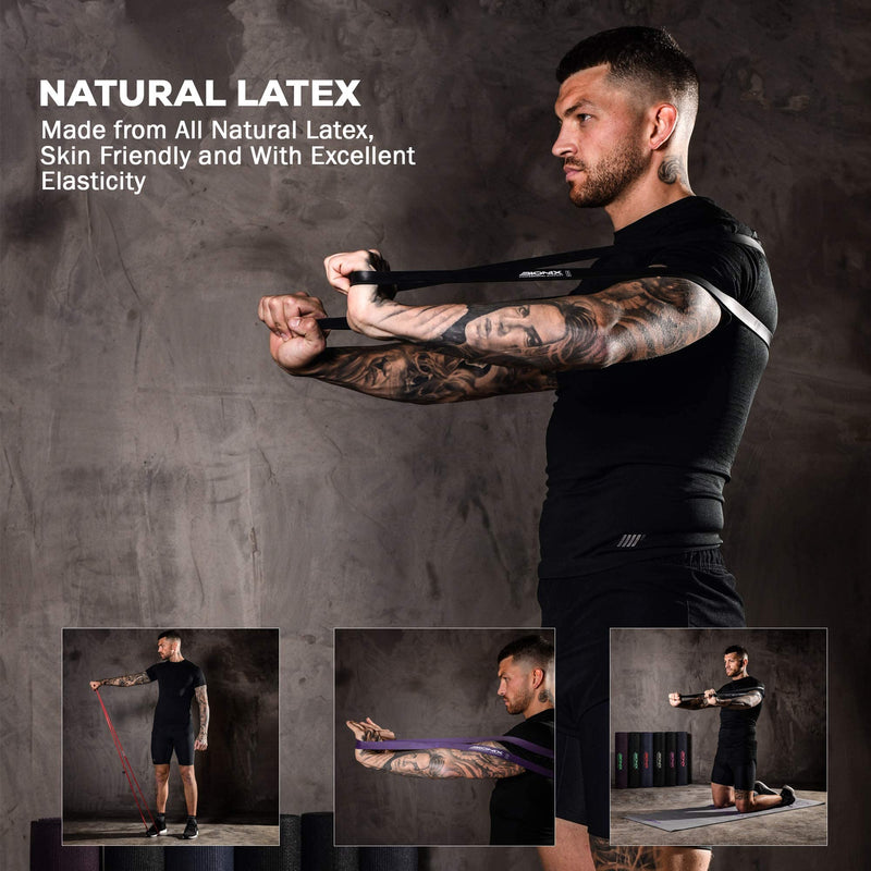 Bionix Pull Up Assistance Bands - Thick, Heavy & Long Latex Exercise Resistance Training Loop Band Set Chin Up Assist, Stretching, Workout, Powerlifting, Yoga Pilates, Legs Glutes Toning - Boost Mobility & Strength For Men and Women Green - NewNest Australia
