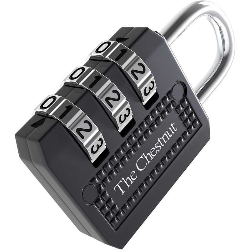 Padlock with 3 Digit Combination - Outdoor Weatherproof Combination Lock - Keyless Resettable Combo - for Luggage, Fence, Travel, Gate, Door, School, Gym, Sports, Toolbox, Case, Employee Lockers, Hasp 1 - NewNest Australia