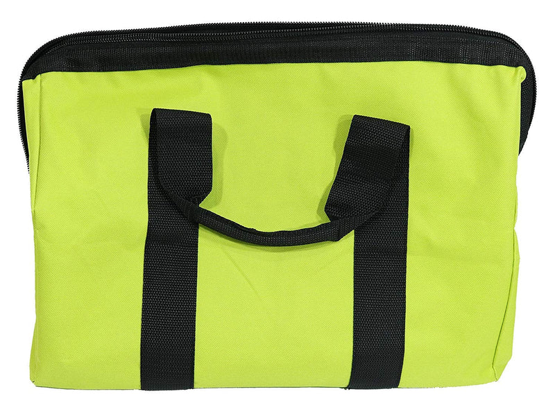 Green Wide Mouth Collapsible Genuine OEM Contractor’s Bag w/Full Top Single Zipper Action and Cross X Stitching Limited Edition - NewNest Australia