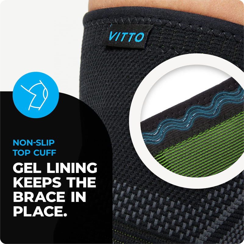 VITTO Knee Support for Women - Knee Support Men - Size XL - Knee Brace for Arthritis Pain Relief, Joint Pain, Ligament Injury, Meniscus Tear, ACL, MCL - Knee Compression Sleeve for Running, Squats - NewNest Australia