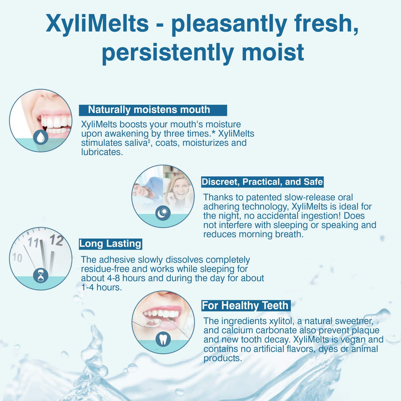 XyliMelts for Dry Mouth, Mint-Free, 80-Count Box - NewNest Australia