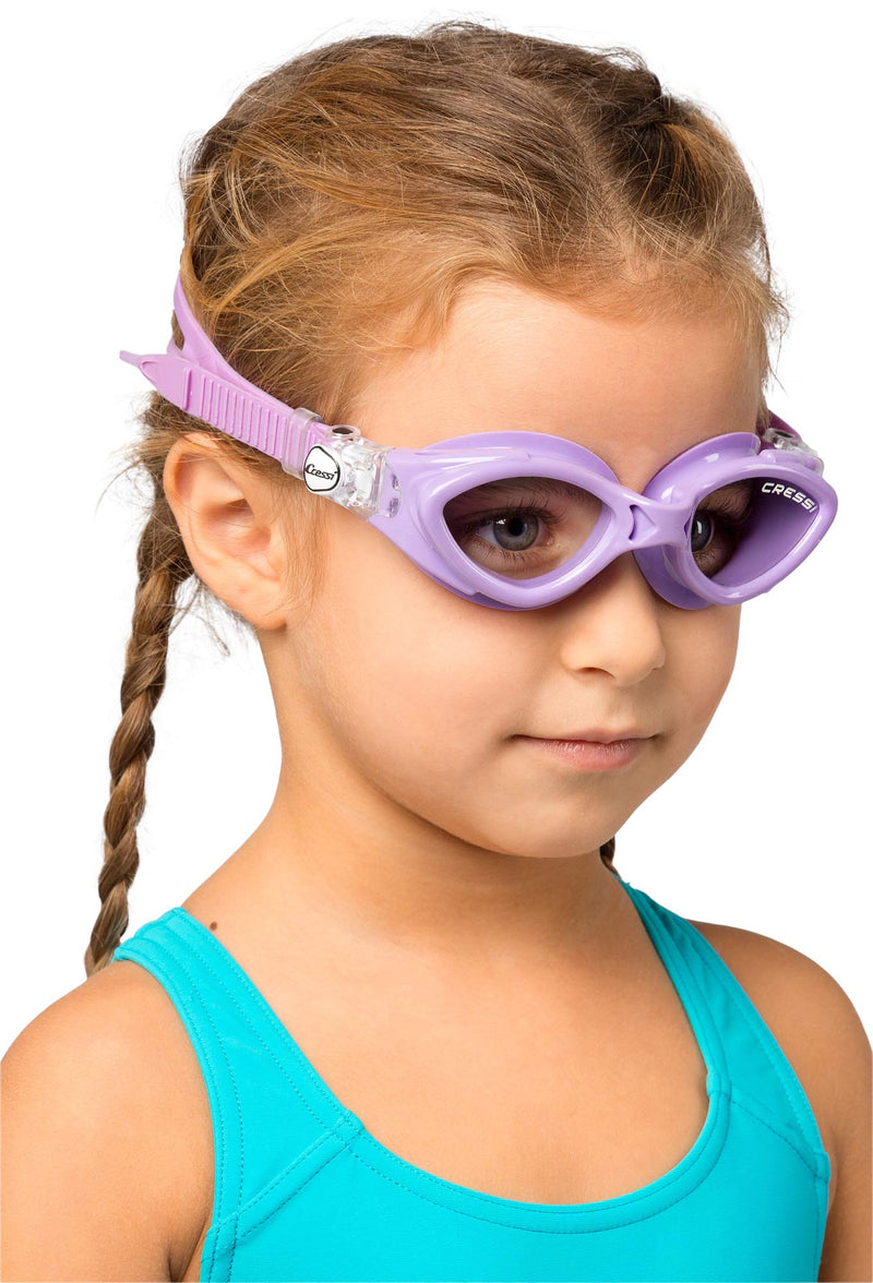 Cressi Young Swim Goggles for Kids Aged 7 to 15- Made of Soft Silicone | King Crab: made in Italy Lilac - NewNest Australia