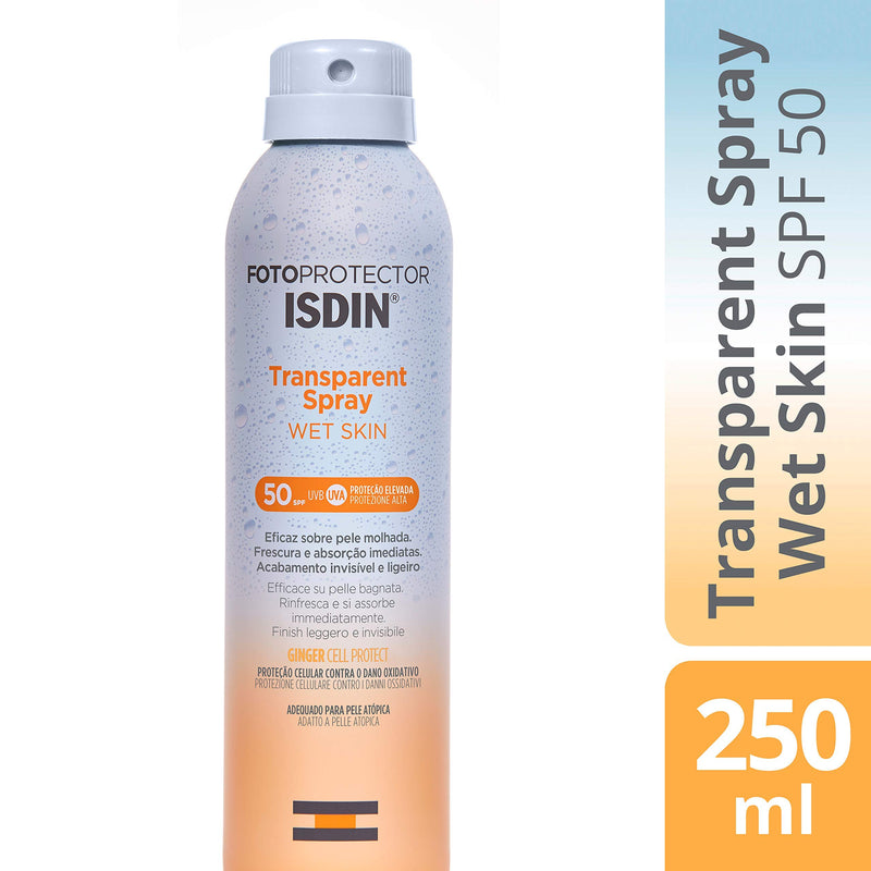 ISDIN Wet Skin Sunscreen Transparent Spray, 0.218 kg - NewNest Australia