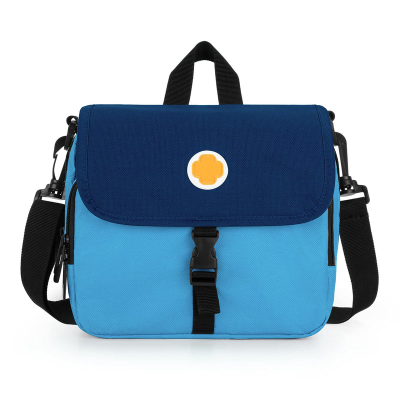CURMIO Insulin Cooler Travel Case for Kids, Portable Diabetic Supplies Organizer with Insulated Pocket and Shoulder Strap for Insulin Pens and Diabetic Supplies, Blue - NewNest Australia