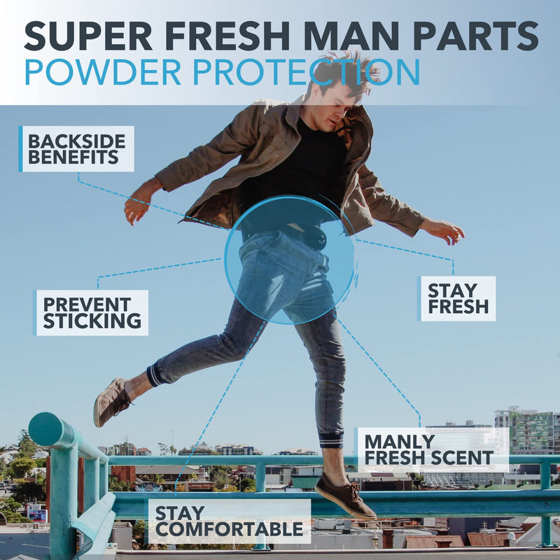 Super Fresh Ball Deodorant for Men by SweatBlock | Prevent Sweaty Man Parts & Odor (Balls, Butt and Groin) | Talc-Free | Lotion-to-Powder, No Mess, Quick-Dry Formula | 4 fl oz Tube - NewNest Australia
