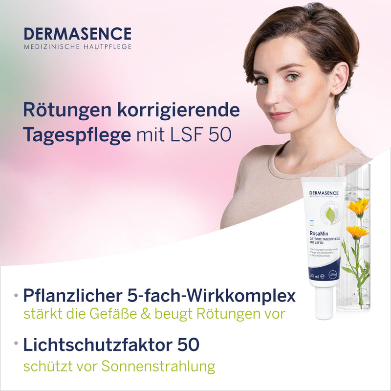 DERMASENCE RosaMin tinted day care SPF 50 cream, 30 ml cream - NewNest Australia