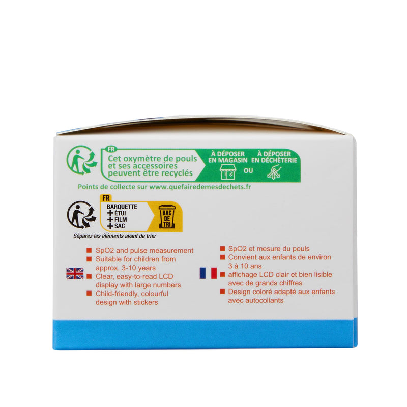 Pulox PO-230 in green, pulse oximeter for children, with adhesive pattern, measurement of oxygen saturation and heart rate - NewNest Australia