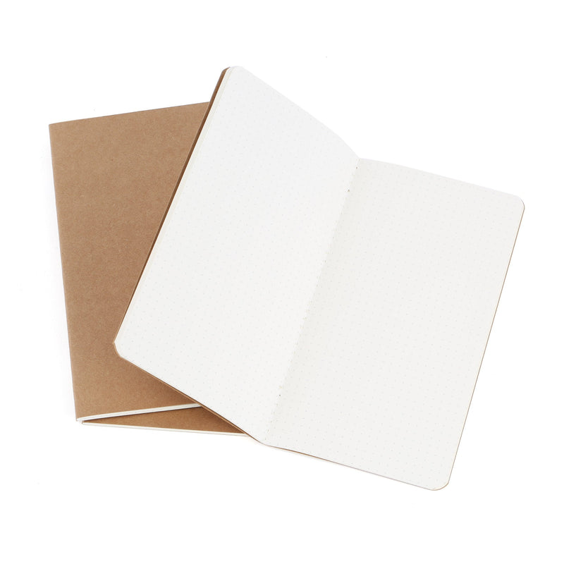Wanderings A6 Dotted Travelers Notebook Inserts - Journal Inserts for A6 Travel Journal - Set of 3 Journal Refills For Leather Travel Journals, Memos, Writing, Diaries 10.5x15cm, 4.1x5.8" (A6) - NewNest Australia