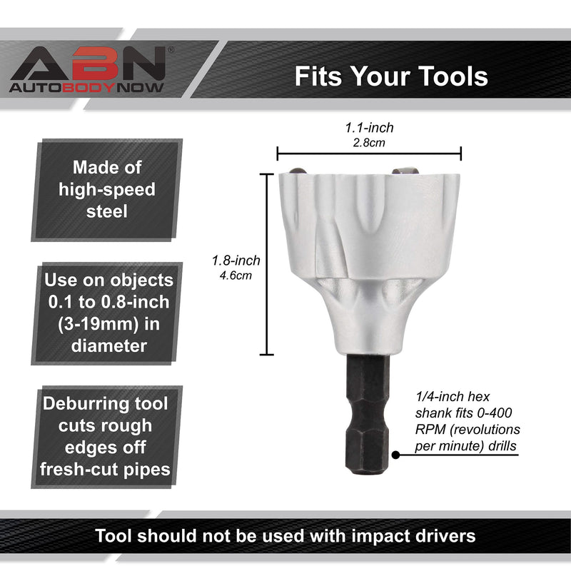 ABN Bolt Deburring Tool - 0.1 to 0.8in Deburring Bit Chamfer Tool Drill Attachment for Steel, Copper, Brass, and Wood - NewNest Australia