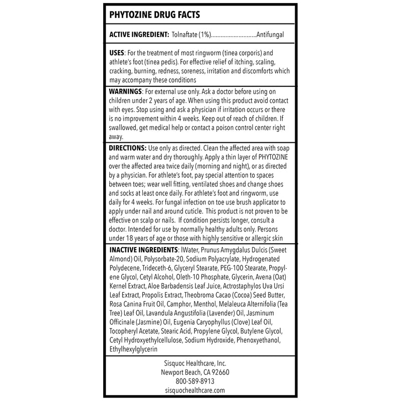 PHYTOZINE Ringworm Cream - Treats Stubborn Ringworm Infections, Fights Ringworm On Skin, Anti-Fungal Tolnaftate, Powerful Topical Treatment (1 Ounce) 1 Ounce (Pack of 1) - NewNest Australia