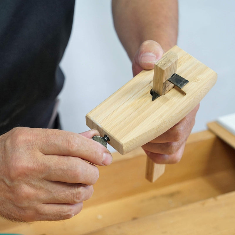 KAKURI Wood Marking Gauge Woodworking Tool 3.5" / 90mm, Japanese Wood Scribe Tool KEBIKI Carpentry Wood Scriber, Made in JAPAN 3-1/2" - NewNest Australia
