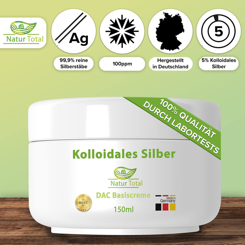 Colloidal Silver Cream - 150 ml - a natural silver cream - silver base cream - introductory price - NewNest Australia