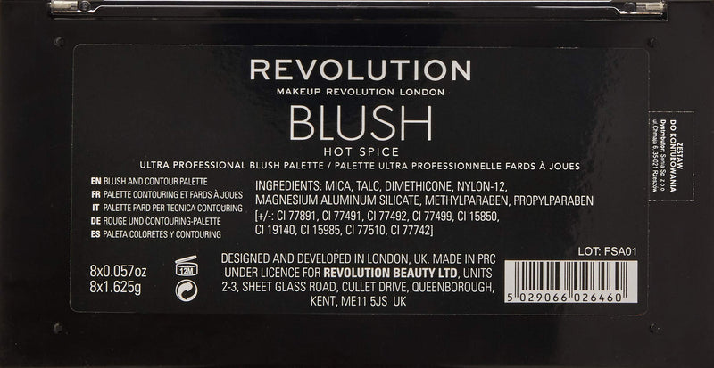 Makeup Revolution Ultra Blush Palette 13 g Hot Spice - NewNest Australia