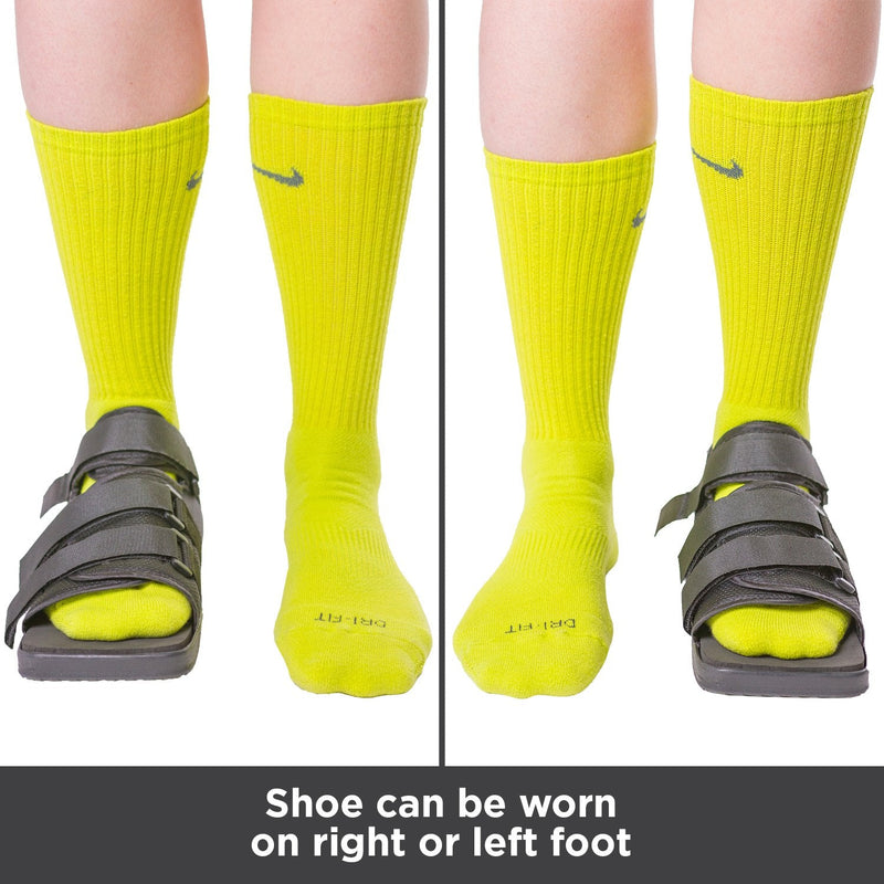 BraceAbility Post-op Shoe for Broken Foot or Toe | Medical/Surgical Walking Boot Cast, Stress Fracture Brace & Orthopedic Sandal with Hard Sole (Small - Female) Small (Pack of 1) - NewNest Australia