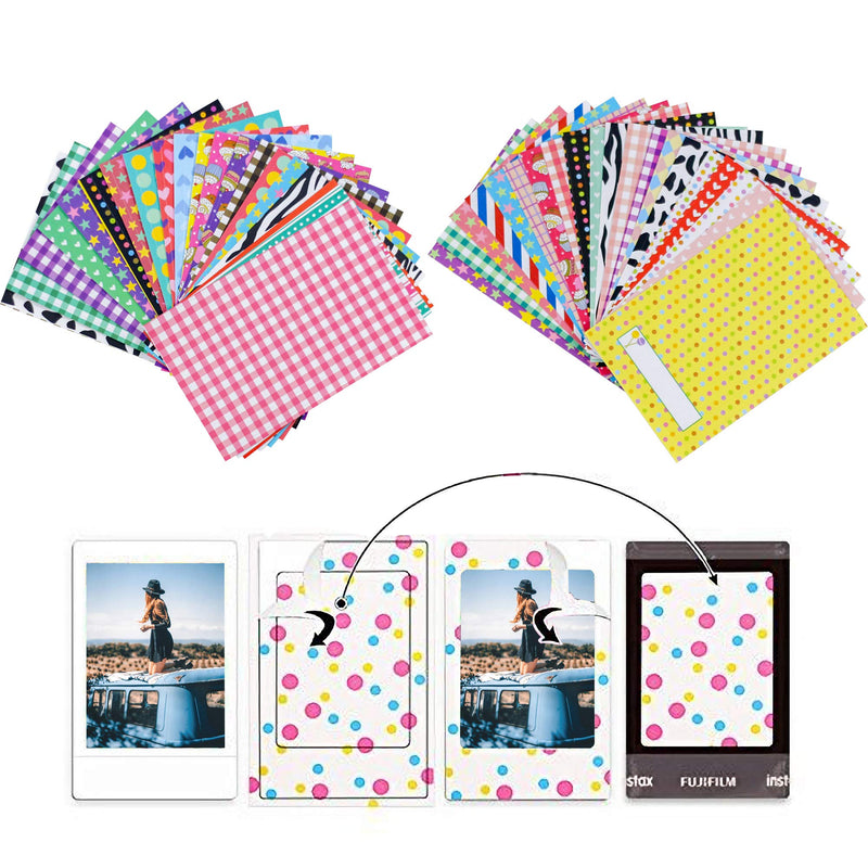 Ablus 64 Pockets Mini Photo Album for Fujifilm Instax Mini 7s 8 8+ 9 25 26 50s 70 90 Instant Camera & Name Card (Black n) Black 2 - NewNest Australia