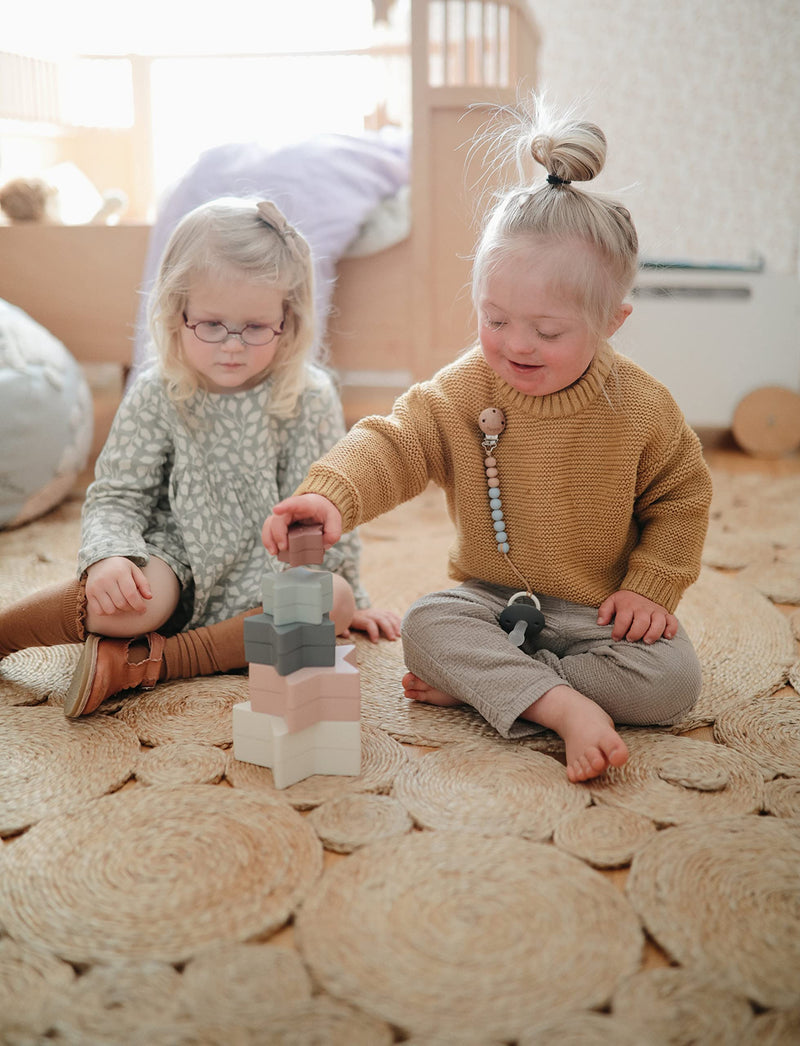 Mushie Nesting Star Stackable Pieces | Develops Hand-Eye Coordination And Other Skills | Play Fun & Creativity For Babies & Children | Safe, High-Quality & Long-Lasting Initial Equipment - NewNest Australia