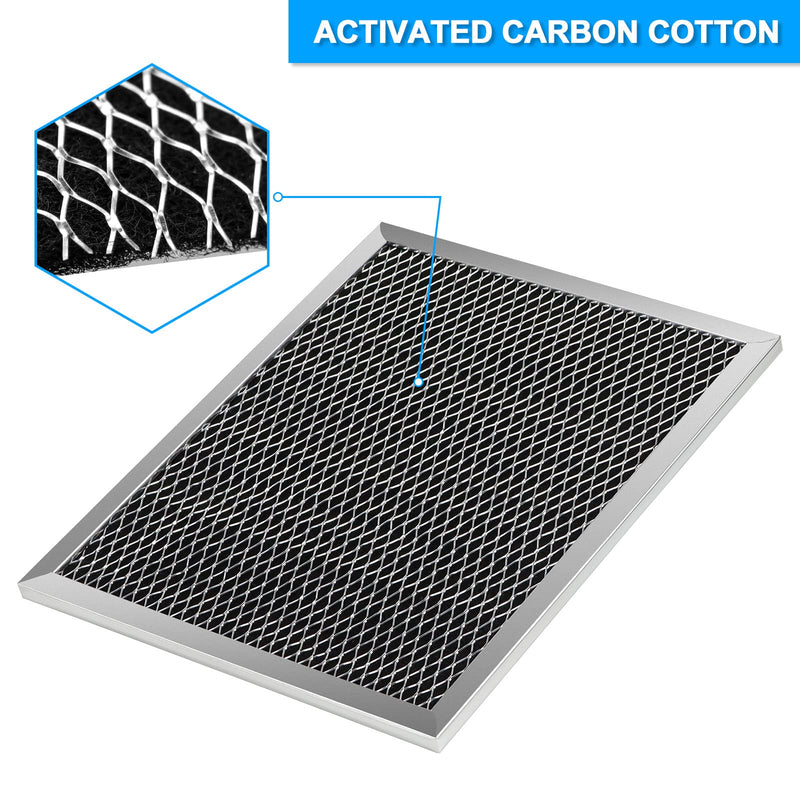97007696 Range Hood Filter for 39000 51000 & 53000 Series Range Hoods,Range Hood Filter 8 3/4 x 10 1/2, Aluminum Charcoal Combo (Pack of 2) - NewNest Australia