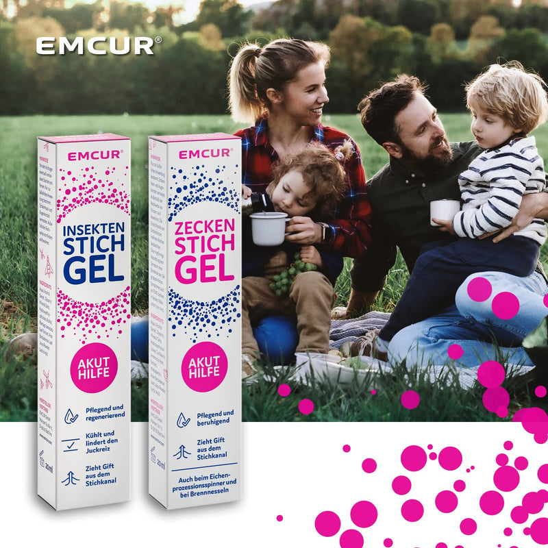 Emcur Insect Bite Gel | Nourishes And Soothes | Cools And Relieves Itching | Disinfectant | Pulls Insect Poison From The Stitch Channel | Vegan Gel After Insect Bites | 20Ml - NewNest Australia