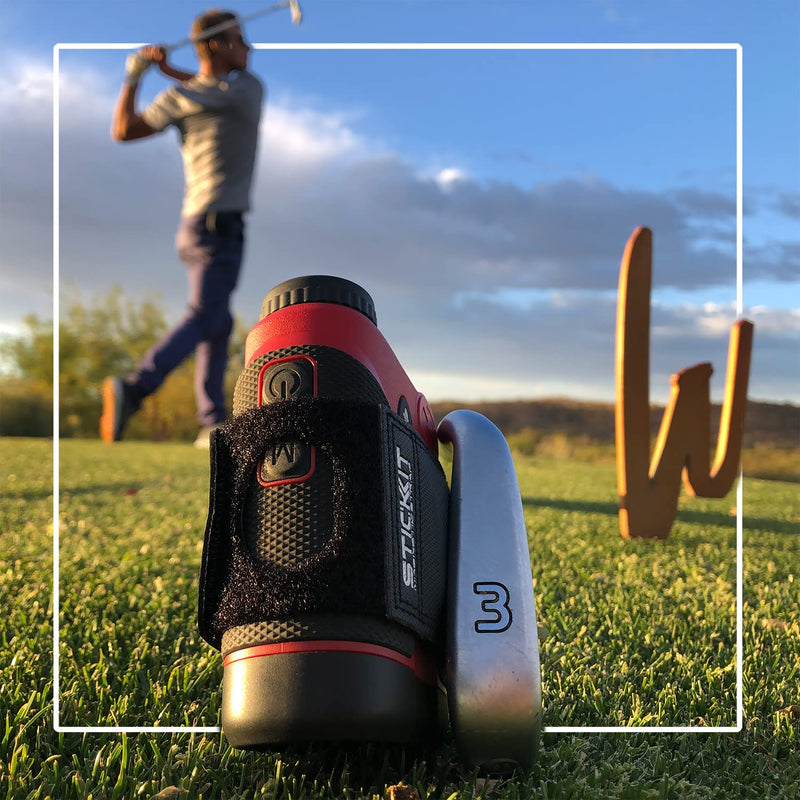 STICKIT Magnetic Rangefinder Strap | Strong Magnet Securely Holds to Golf Carts and Golf Clubs for Easy Access | Slim, Form Fitting, Size Adjustable Gen3 Grey - NewNest Australia
