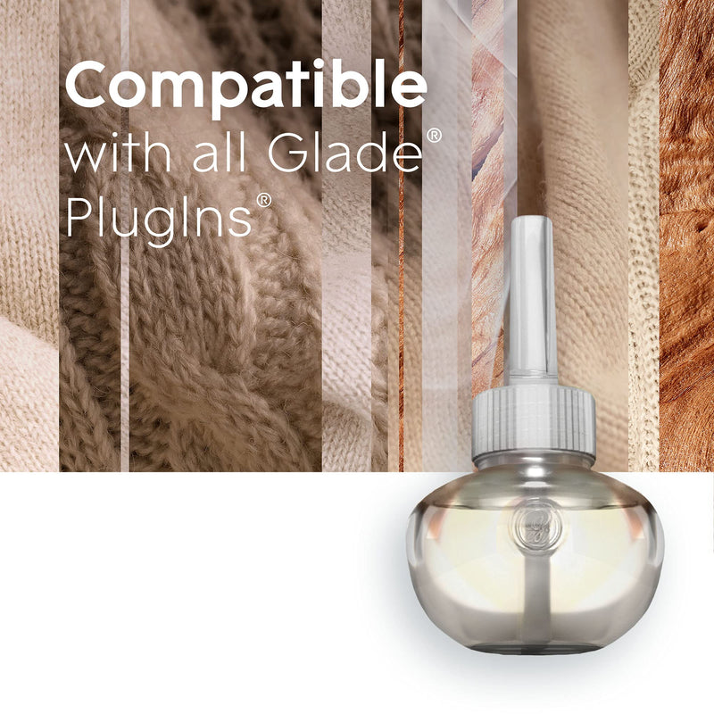 Glade PlugIns Refills Air Freshener, Scented and Essential Oils for Home and Bathroom, Cashmere Woods, 3.35 Fl Oz, 5 Count Cashmere Woods (2) 0.67 Fl Oz (Pack of 5) - NewNest Australia