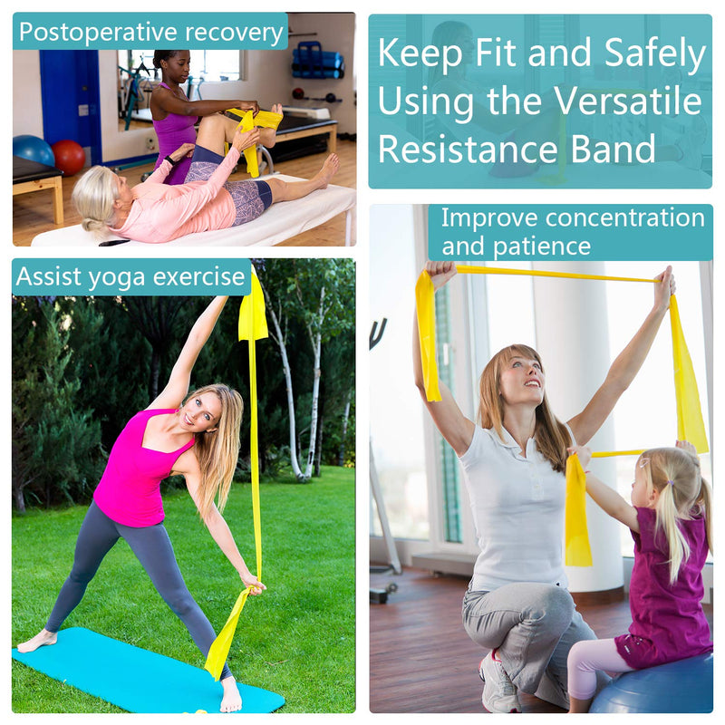 Resistance Exercise Band Kit - Strength Training & Conditioning - Pilates - Resistance Bands for Mobility Strength & Rehab Premium Quality, 3Pack 1.2M-3 Pack - NewNest Australia