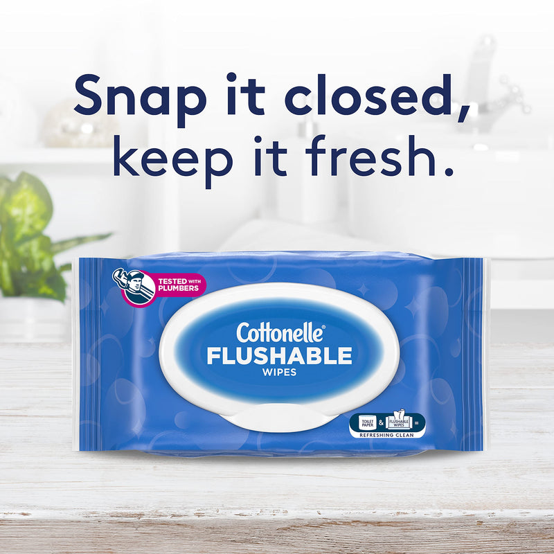 Cottonelle Fresh Care Flushable Cleansing Cloths Refills 2-42 Count Packages - Packaging May Vary - NewNest Australia