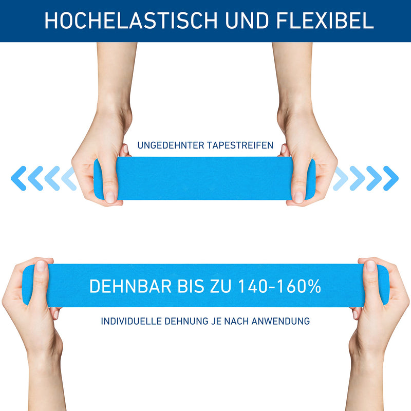 Axion Kinesiology Tapes 6 Rolls Mixing Set | Waterproof ‚ Skin-Friendly ‚ Elastic ‚ Self-Adhesive Fitness Bandage | Physio Tape Ideal For Sports & Everyday Use - Axion - NewNest Australia