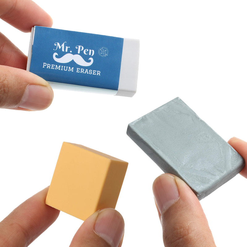 Mr. Pen Eraser Set with Kneaded Erasers, Gum Erasers and Pencil Erasers, Pack of 9 - NewNest Australia