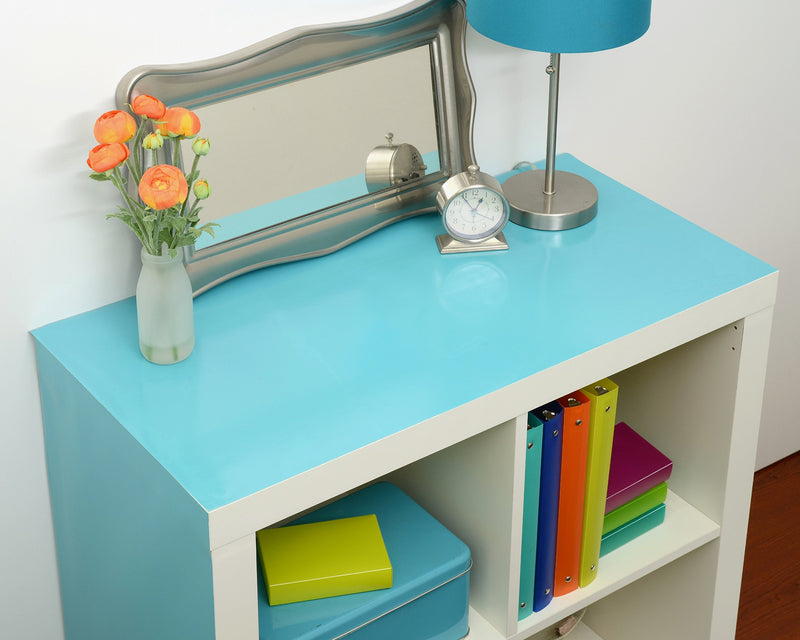 NewNest Australia - Magic Cover Premium Adhesive Vinyl Contact Shelf Liner and Drawer Liner, 18"x9', Teal 18" x 9' 