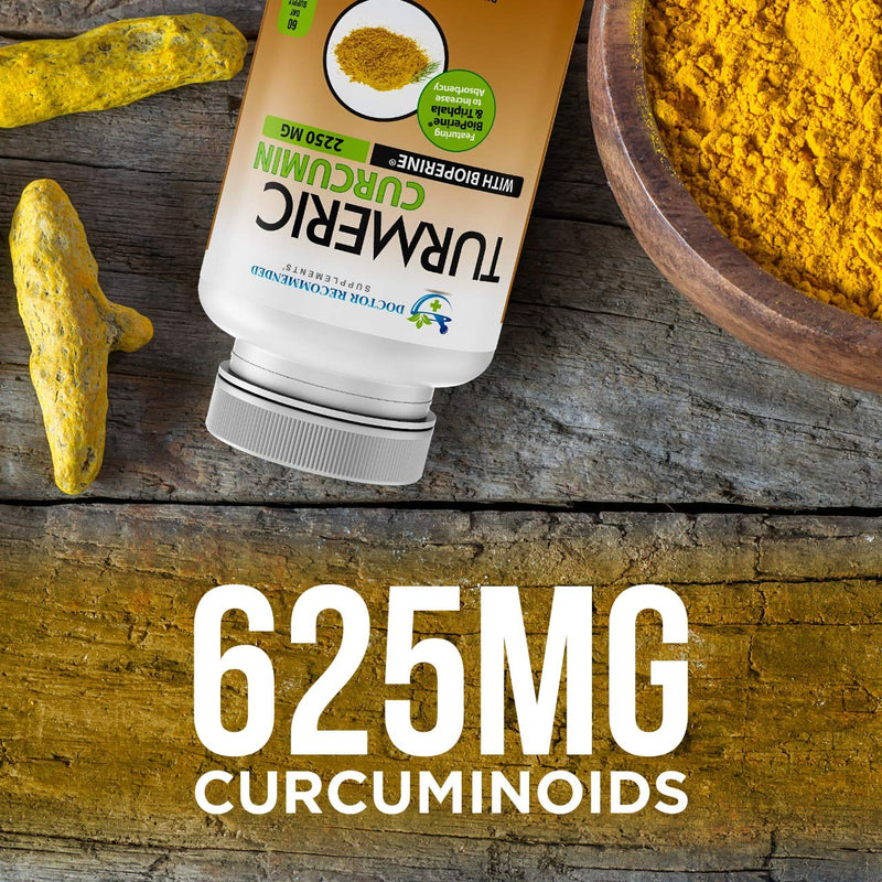 Turmeric Curcumin - 2250mg/d - Veggie Caps - 95% Curcuminoids with Black Pepper Extract (Bioperine) - 750mg Capsules - 100% Organic - Most Powerful Turmeric Supplement with Triphala (180 Count) 180 Count (Pack of 1) - NewNest Australia