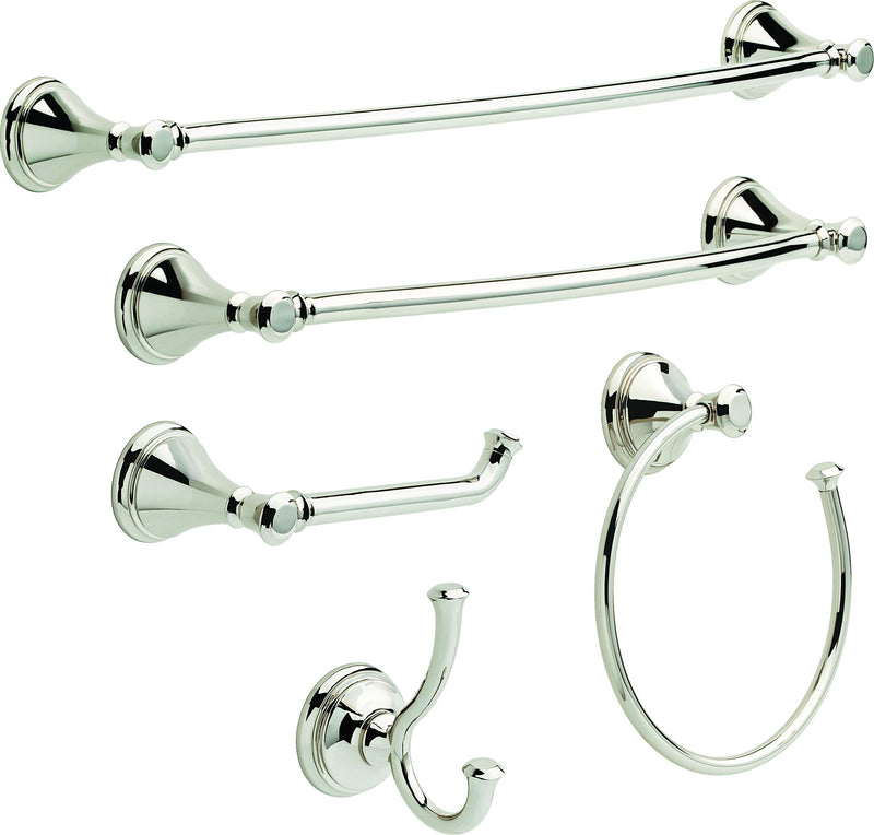 DELTA Cassidy Towel Ring, Polished Nickel, Bathroom Accessories, 79746-PN - NewNest Australia