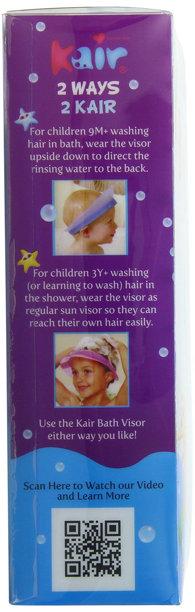 Kair Bath Visor for Babies, Safe Silicone Shower Cap for Kids, Shower Water Guard for Baby Bath and Toddler Bath - Blue - NewNest Australia