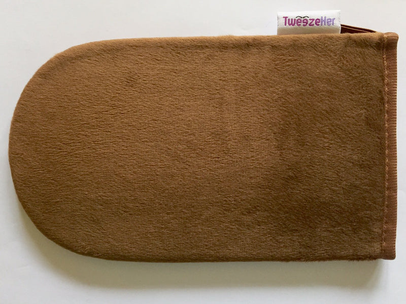 Double Mitt Offer - Deluxe Velvet Tanning Applicator Mitt PLUS our Exfoliating/Tan Eraser Mitt by TweezeHer™ - NewNest Australia