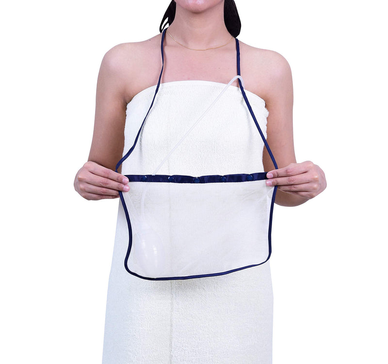 Mastectomy & Post Surgery Drain Carrier Belt & Shower Holder (Two Pack Black/Navy) Black / Navy - NewNest Australia