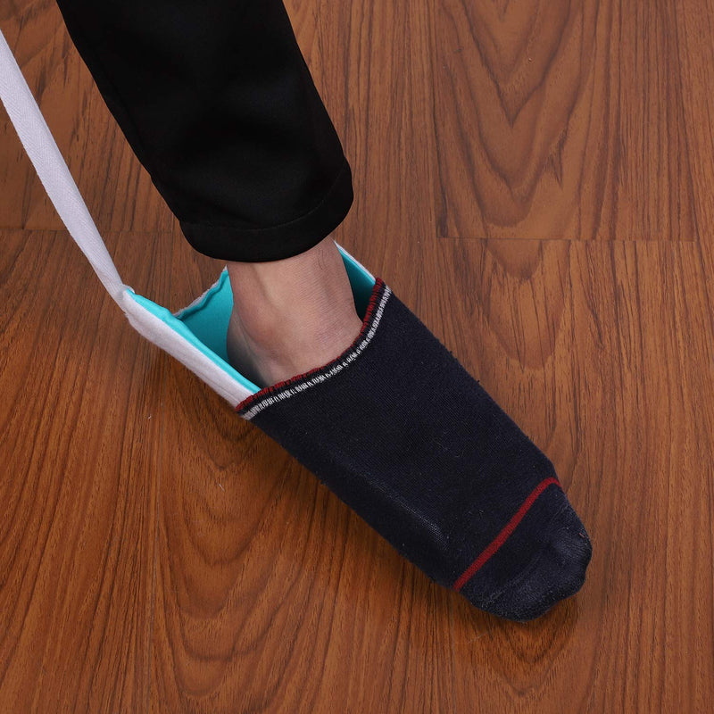 Sock Aid Helper Tool Aid for Elderly Putting on Sock Helper Easy Put on Sock Slider Puller Aid for Elderly Pregnant Women Disabled Leg Issues Avoid Bending - NewNest Australia