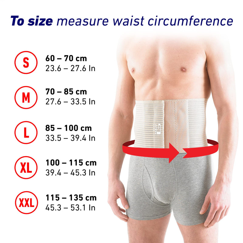 Neo-G Hernia Belt for Men and Women – Upper Abdominal Hernia Support – Umbilical Hernia Support Belt - Reduces Symptoms of Overstrain & Exertion - Breathable & Adjustable – L Large - NewNest Australia