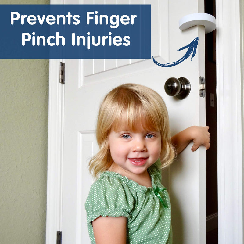Wittle Door Pinch Guard - 4pk. Baby Proofing Doors Made Easy with Soft Yet Durable Foam Door Stopper. Prevents Finger Pinch Injuries, Slamming Doors, and Child or Pet from Getting Locked in Room 4 Pack - NewNest Australia