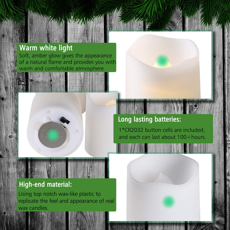 SHYMERY Flameless Votive Candles,Flameless Flickering Electric Fake Candle,24 Pack Battery Operated LED Tea Lights in Warm White for Wedding,Table,Festival Celebration,Halloween,Christmas Decorations - NewNest Australia