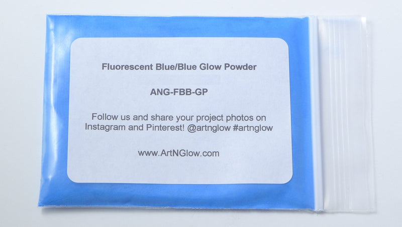 Glow in The Dark Pigment Powder - 12g - Neutral and Fluorescent Colors (Fluorescent Blue) Fluorescent Blue - NewNest Australia