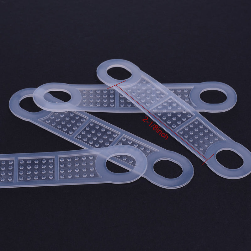 NewNest Australia - BCP 50 Pcs Clear Non-Slip Rubber Clothes Hanger Grips Clothing Hanger Strips 