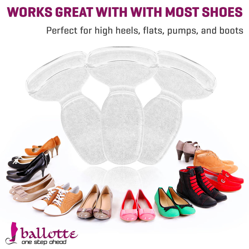 Invisible Heel Grips for Ladies Shoes [Heel Grips Add Volume and Cushioning] 8 Cushions for Shoes, Extra Sticky Heel Gel Pads, Heel Protectors Good for Most New Shoes Insoles Clear One Size - NewNest Australia
