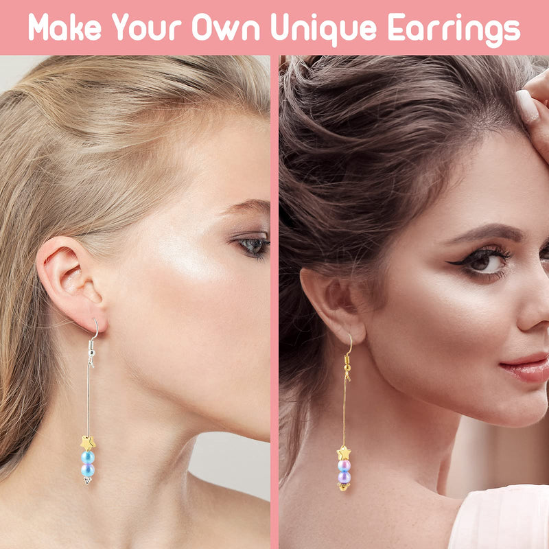 60 Pieces Jewelry Head Pins Flower Beads Ball Head Pins Needles Classical Flower Long Head Pins with Clear Box for Jewelry Making Earring Bracelet, 3 Colors (Chic Style) Chic Style - NewNest Australia