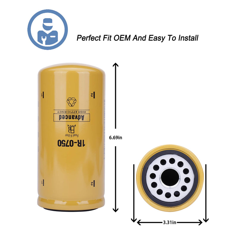 ONER Diesel Engine Fuel Filter,Fit for Chevy/GMC Duramax 2001-2016 LB7/LML/LMM Caterpillar 1R0750,Donaldson P551313,Baldwin BF7633,Fleetguard FF5320,Wix 33528 - NewNest Australia